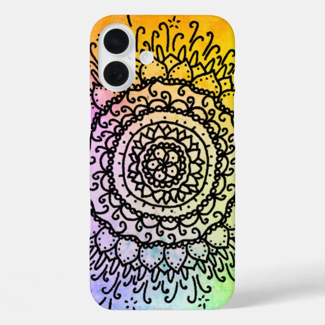 Coques Case-Mate iPhone Soleil de Mandala (Verso)
