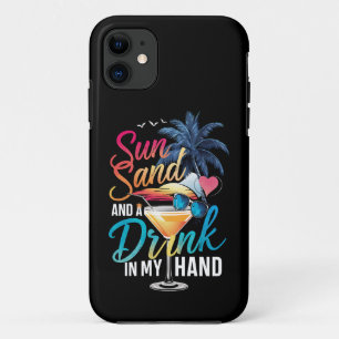 Case-Mate iPhone Case Soleil Sable et une Boisson à la Main Croisière de