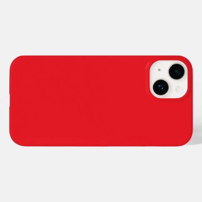 Coques Case-Mate iPhone Solid Red Background  (Verso (horizontal))