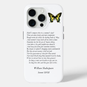 Coque iPhone 15 Pro Sonnet # 18 par William Shakespeare