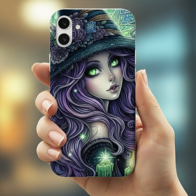 Coques Case-Mate iPhone Sorcière Céleste Mystique (Créateur téléchargé)