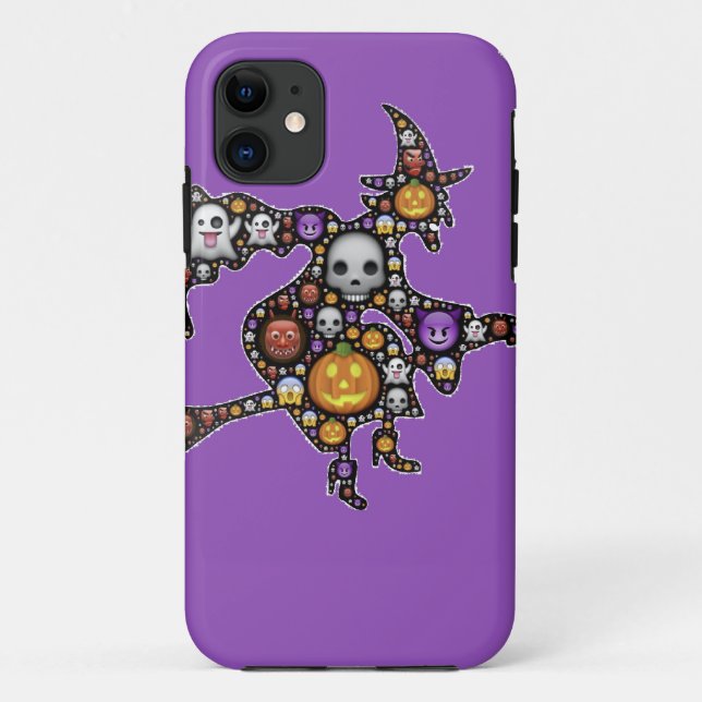 Coques Case-Mate iPhone sorcière émoji (Dos)