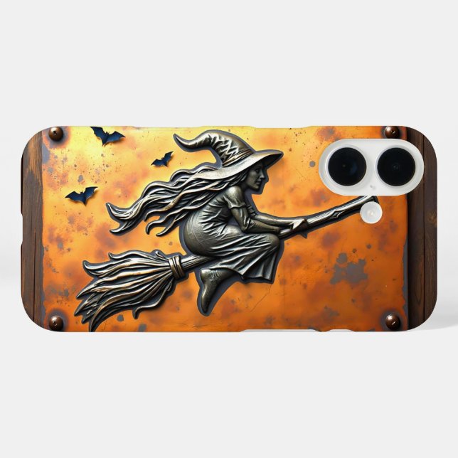 COQUES Case-Mate iPhone SORCIÈRE SUR BALAI HALLOWEEN OCCULTE (Verso (horizontal))