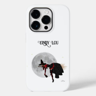 Coque Pour iPhone 14 Pro Sorcière Tipsy sur le vol de la cabine de téléphon