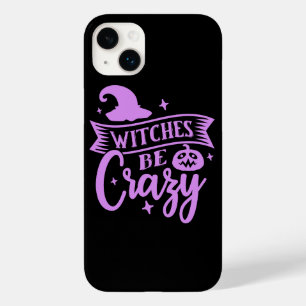 Coque Pour iPhone 14 Plus Sorcières, soyez folles Noir et Violet
