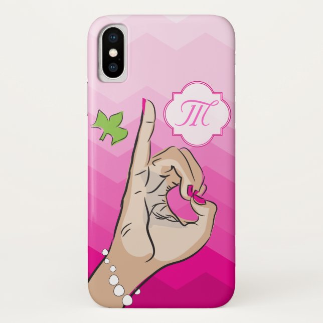 Coques Case-Mate iPhone Sorority Life rose et vert (Dos)