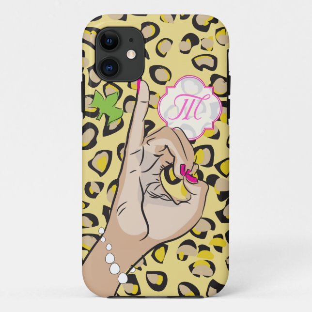 Coques Case-Mate iPhone Sorority Life rose et vert (Dos)