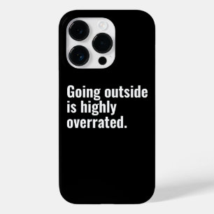 Coque Pour iPhone 14 Pro Sortir est un texte Cool de base fortement suréval