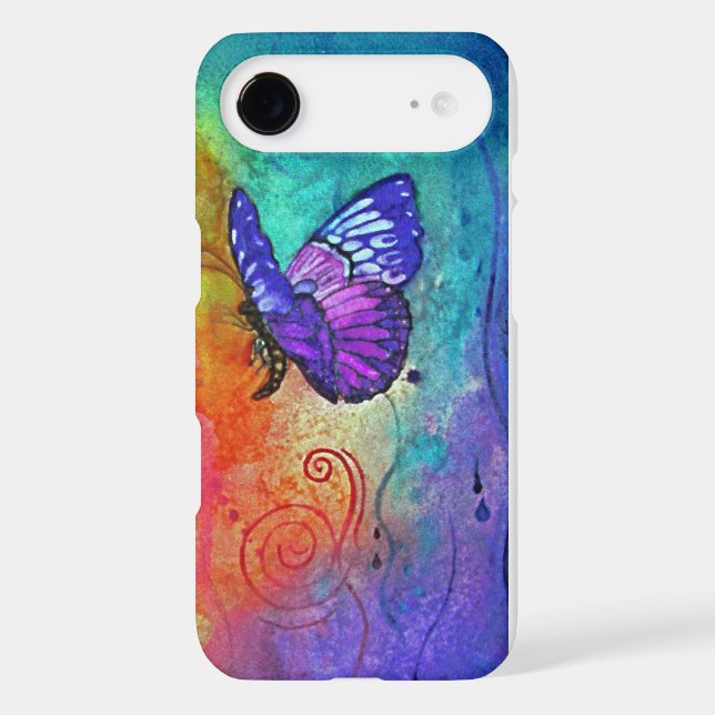 Coques Case-Mate iPhone Souffle de couleur de papillon (Verso)