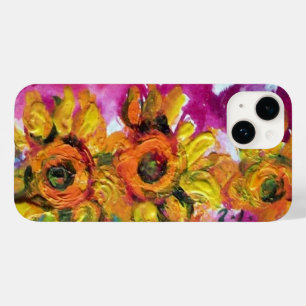 Coque Pour iPhone 14 SOUFFLE Jaune Floral