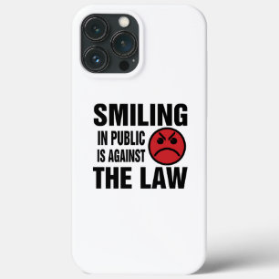 Case-Mate iPhone Case Sourire en public est contre la loi