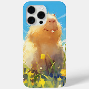 Coque iPhone 15 Pro Max Sourire idiot du capybara