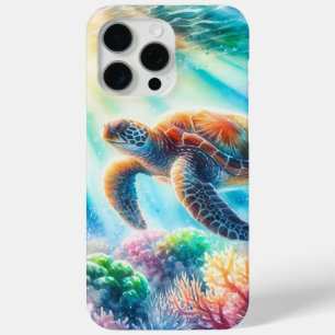 Coque iPhone 15 Pro Max Sous la tortue de mer