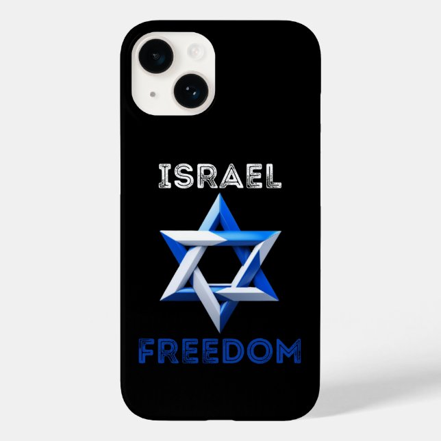 Coques Case-Mate iPhone Soutenez Israël, la liberté, tenez Israël (Verso)