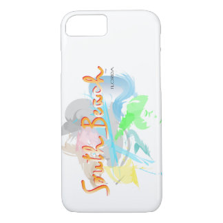 Coque iPhone 7 South Beach, Floride Abstrait i PhoneCase