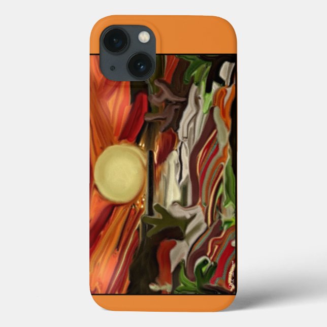 Coques Case-Mate iPhone Southwestern Skies Art Abstrait (Verso)