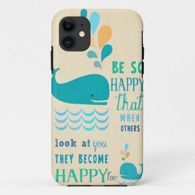 Coques Case-Mate iPhone Soyez cas heureux de l'iPhone 5 de baleine ! (Dos)