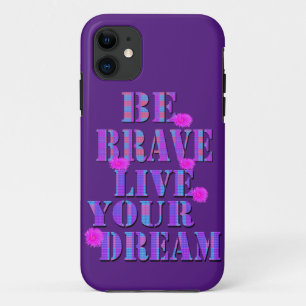 Case-Mate iPhone Case Soyez Courageux Vivez Votre Dream Tartan Logo,