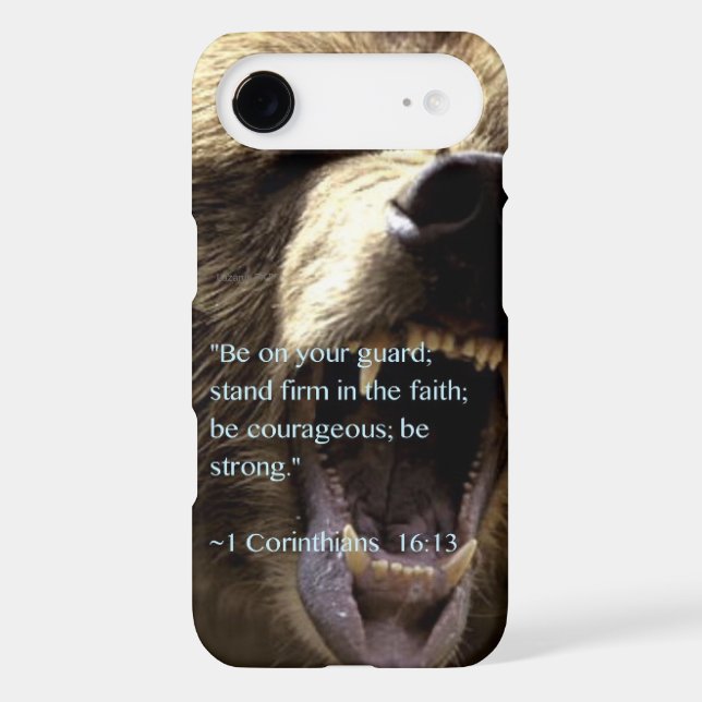 Coques Case-Mate iPhone "Soyez fort " (Verso)