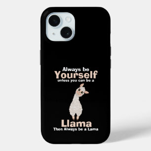 Coque Pour iPhone 15 Soyez toujours un Amoureux des animaux lama