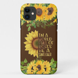 Case-Mate iPhone Case Soyez une citation de tournesol