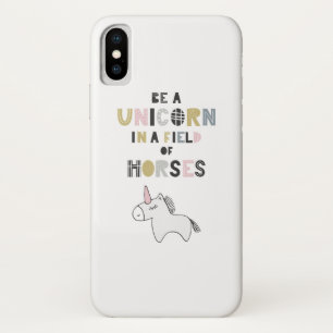 Case-Mate iPhone Case Soyez une licorne dans un domaine des chevaux