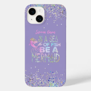 Coque Pour iPhone 14 "Soyez une sirène" Iridescente Hologramme Parties