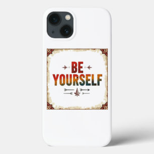 Case-Mate iPhone Case Soyez vous-même   Typographie en arc-en-ciel