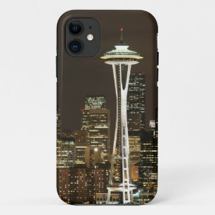 Case-Mate iPhone Case Space Needle Seattle Washington @ Night Photo