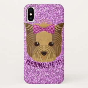 Case-Mate iPhone Case Sparkle Yorkshire Terrier Puppy Dog Parties scinti