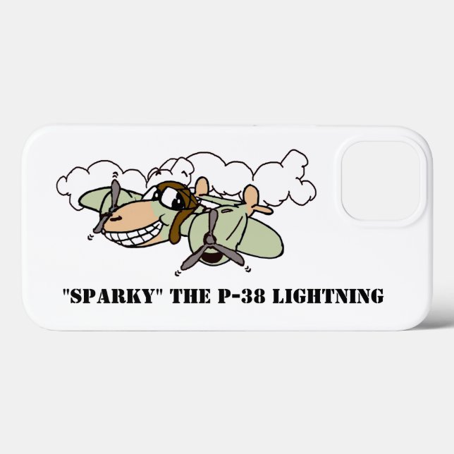 Coques Case-Mate iPhone Sparky, le P-38 Lightning (Verso (horizontal))