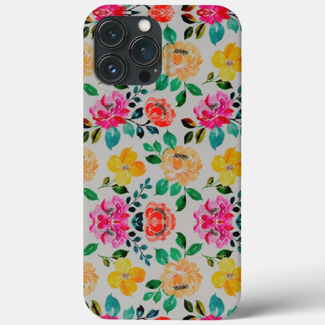 Coques Case-Mate iPhone Spectaculaire Fleurs colorées (Verso)