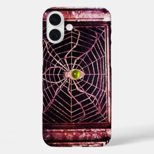 iPhone 16 Plus Case SPIDER ET WEB Jaune Topaz Noir