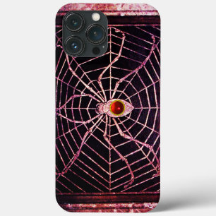 Etui iPhone 13 Pro Max SPIDER ET WEB Rouge Ruby Noir