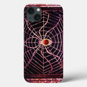 iPhone 13 Case SPIDER ET WEB Rouge Ruby Noir