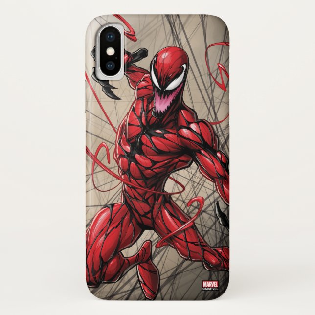 Coques Case-Mate iPhone Spider-Man | Carnage en avant (Dos)