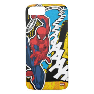 Case-Mate iPhone Case Spider-Man Panneaux animés tournants Web Pop Art