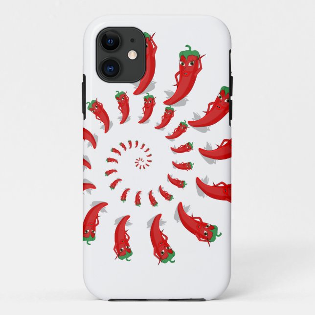 Coques Case-Mate iPhone Spirale de Pepper Diva Rouge (Dos)