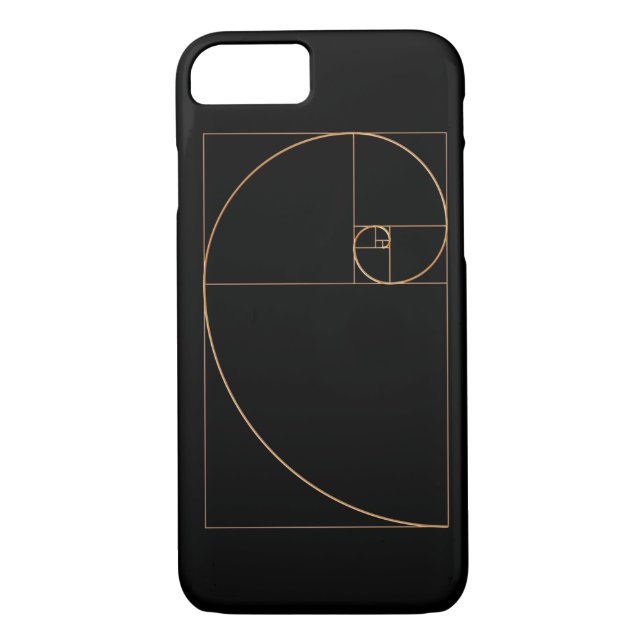 Coques Case-Mate iPhone Spirale d'or d'or (Dos)