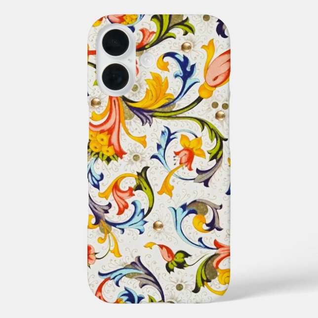 COQUES Case-Mate iPhone SPIRALES FLORALES DE LA RENAISSANCE FLORENTINE,FLE (Verso)