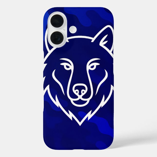 Coques Case-Mate iPhone Spirit Camouflage - White Wolf Line Art (Verso)
