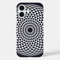 Spirituel noir blanc Mandala géométrique Vector Ar