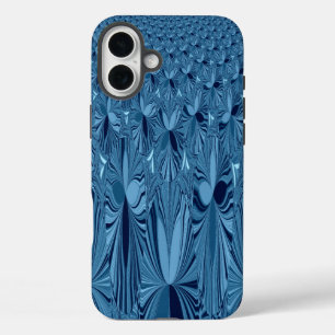 iPhone 16 Plus Case Splendeur céleste : Design Rose bleu Iridescente