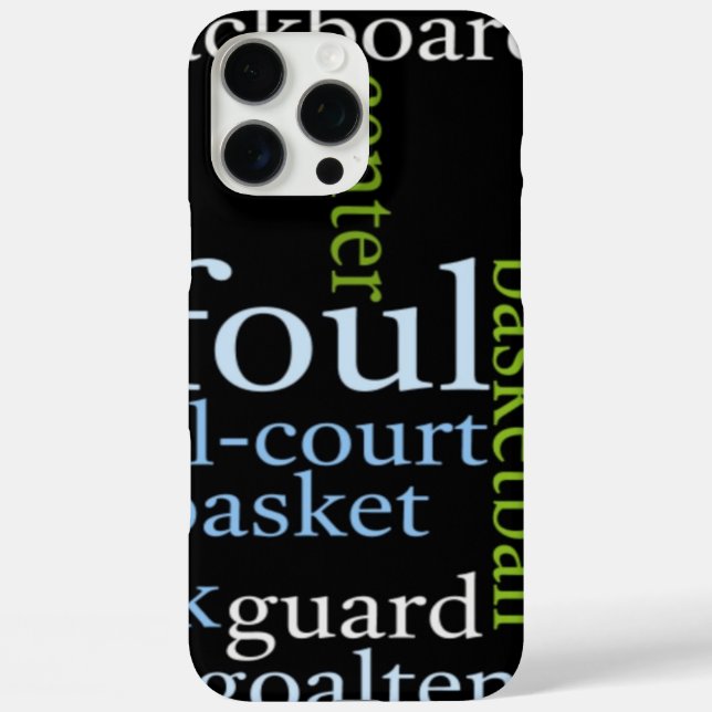 Coques Case-Mate iPhone Sport de basket Fanatic.jpg (Verso)