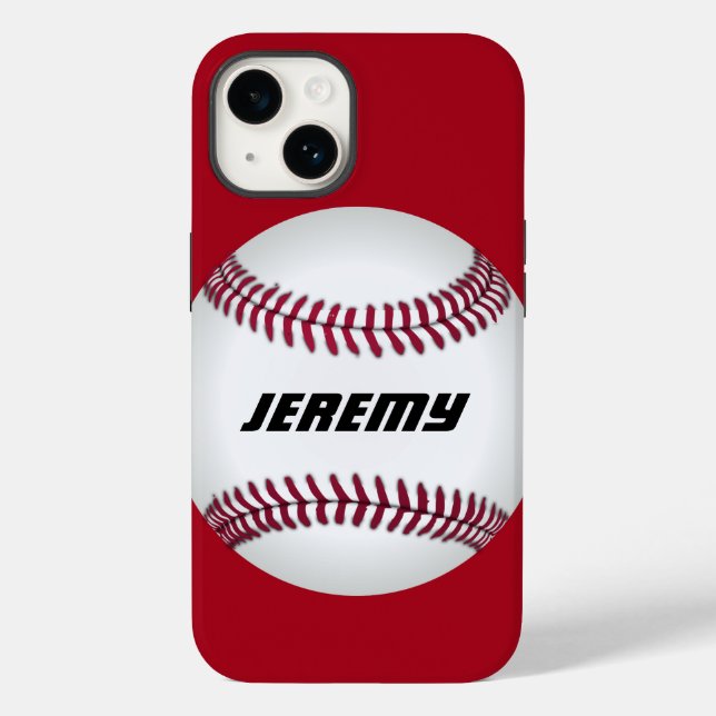 Coques Case-Mate iPhone sports de baseball ajouter votre texte personnalis (Verso)