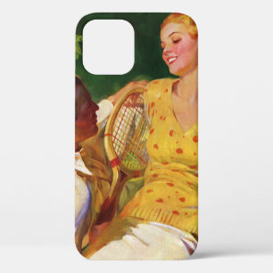 Coque iPhone 12 Pro Sports vintages Tennis, Amour et Romance