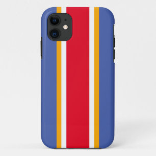 Case-Mate iPhone Case Sporty Bold Rouge Blanc Bleu Jaune Stripes De Cour