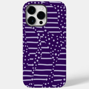 Coque Pour Pour iPhone 14 Pro Max Spots et rayures 2 - Violet
