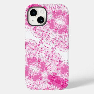 Coque Pour iPhone 14 Spray Abstrait de peinture rose