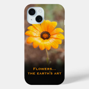 Coque Pour iPhone 15 Spring Flash African Daisy Close Up Photo personna